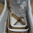 LE TAUCI Deep Casserole Dishes for Oven, 13.7x9.6 Ceramic Baking Dish Set with Roasting Racks, Large Lasagna Pans with Handles, Rectangular Bakeware as Gift for Mom, White (4.6QT/3.0QT/1.6QT), Set of 3