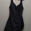Eomenie One Piece Swimdress Swimsuits for Women Tummy Control Swim Dresses Skirt Bathing Suit (X-Small, Black 1)