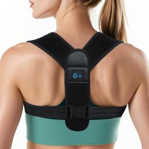 Posture Corrector for Women and Men Adjustable Back Brace for Posture Support, Comfortable and Breathable Back Straightener for Pain Relief (Medium/Large)