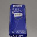 Magnifying Glass with Light and Stand, Foldable Handheld Magnifying Glass 18 LED Illuminated Lighted Magnifier for Macular Degeneration, Seniors Reading, Close Work, Coins, Jewelry Orange