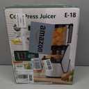EanOruus Juicer Machines, 3-in-1 Cold Press Juicer with 6.5" Extra Large Chute, 100oz Large Capacity, AC Motor, Makes Juice, Nut Milk & Sorbet, Bright White