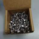 1/4" x 3/4" Stainless Steel Hardened 410 Self-Tapping Screws for Metal, Hex Washer Head, Self-Drilling Tek Screws - 100 PCS