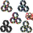15 Pcs Magnetic Rings Fidget Toys Set Classroom Prizes for Kids Finger Magnet Rings ADHD Anxiety Fidget Spinner Rings for Relief Birthday Present for Adults Teens Kids