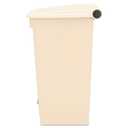 Rubbermaid Commercial Products Step-On Lid Trash Can, 18-Gallon, Beige, Hands-Free Sanitary Use Garbage Can for Medical Waste in Hospitals/Lab/Emergency/Patient Rooms