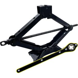 2PCS Car Scissor Jack Kit, Portable Car Lift Jacks with Saving Effort Ratchet Handle, Heavy Duty Tire Jack with 2 Ton 4,409 lbs Capacity, Universal Car Emergency Tool for Auto SUV MPV