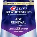 Crest 3D Whitestrips Age Renewal – Teeth Whitening Kit, 24 Treatments (20 + 4 Bonus), Each with 1 Upper/1Lower, 48 Strips – Crest 3DWhite Teeth Whitening Strips