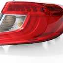 Tail Light Compatible With 2018 2019 2020 2021 2022 Honda Accord Sedan Outer Replace:33550TVAA01 (Right Passenger Side)
