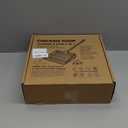 Chicken Poop Scooper with 12" Wide Heavy Duty Litter Shovel and Adjustable 2573" Steel Handle, Multi-Section Detachable Pole Poop Rake for Easy Chicken Coop Cleaning, Durable Metal Accessories (Black)