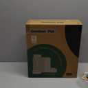 Gardner Pet Automatic Gravity Cat Food Feeder and Water Dispenser Stainless Steel Two-in-One Set Large Capacity Dispenser for Pets Dogs, Puppies, Kittens-(0.8 Gallons x 2) (Black Grey)