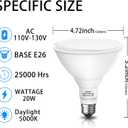Gonhom Par38 led Flood Lights Outdoor Light Bulb,Dimmable 1800LM,20W Replace up to 200W,Outdoor Flood Light Bulbs for Backyard,Garage,Porch,Garden,2 Pack 5000K Daylight