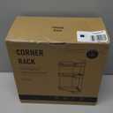 Aveniee Corner Bathroom Counter Organizer, Bathroom Countertop Shelf Makeup Storage, Clear Perfume Tray Holder (3 Tiers, White)