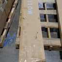 Mellow Naturalista Classic 16 Inch Solid Wood Platform Bed with Wooden Slats, Natural Pine, Queen