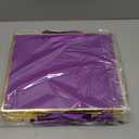 ReliThick 12 Pack 12 Pack Metallic Paper Gift Bag with Handles and Tissue Paper 11.8 x 10 x 4'' Thank You Favor Bag for Christmas Thanksgiving Wedding Bridesmaid 5 Senses Gifts (Dark Purple,Gold)