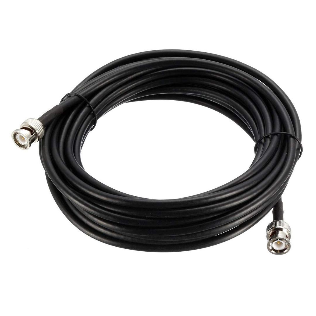 uxcell BNC Male to BNC Male Coax Cable RG58 Low Loss RF Coaxial Cable 50 Ohm 50 Ft