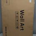 Framed Large Boho Neutral Abstract Wall Art for Living Room, Black Beige Sun and Moon Paintings Prints for Hallway Office, Set of 3 Piece Modern Minimalist Canvas Artwork Pictures 24x36 Inch