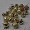 Valery Madelyn 1.6" Small Christmas Ornaments Tree Decorations Set for Fall Halloween, 24ct Gold Shatterproof Ball Hanging Ornament Bulk for Xmas Holiday Party Decor