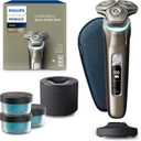 Philips Norelco Shaver Series 9000 Space Grade Edition, Wet & Dry Electric Shaver, with Lift & Cut Shaving System, Pop-up Trimmer, Cleaning Pod & 3 Cartridges, Charge Stand & Travel Case, S9979/92 (Gray)