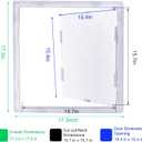 Plumbing Access Panel for Drywall 16 x 16 Inch Plastic Access Door Removable Wall Access Panel Ceiling Reinforced Hinged Durable White