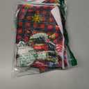 Christmas Kitchen Towels Set of 2, Funny Dogs Red Plaid Xmas Dish Hand Drying Tea Towel for Cooking Baking Winter Holiday Decor, Merry for Dog Lovers