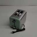 BELLA 2 Slice Toaster, Quick & Even Results Every Time, Wide Slots Fit Any Size Bread Like Bagels or Texas Toast, Drop-Down Crumb Tray for Easy Clean Up, Stainless Steel and Sage