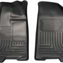 Husky Liners Weatherbeater Floor Mats | Fits 2011-2020 Toyota Sienna (7 & 8 Passenger Models) | Front Row, 2-pc Black - 18851