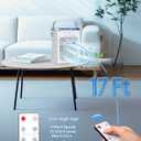 Portable Air Conditioners, Air Cooler Evaporative Personal Mini AC with Remoter, 4 Wind Speed, 2-4-6H Timer, 2 Modes, Colorful Night Light, Portable AC for Room, Car, Bedroom, Office, Outdoor