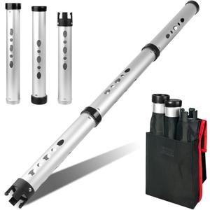 Golf Ball Retriever, Aluminum Alloy Picker Upper Tube, Golf Balls Shagger Grabber, Ball Collector, Pickup Tool Device for Men Women (Model 2)