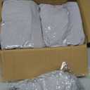ManMengJi Gray Folding Chair Covers, 6 PCS Spandex Chair Covers, Universal Fitted Chair Slipcovers for Wedding, Party, Banquet, Holidays, Celebration