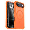 for iPhone Air Case [Compatible with MagSafe] [2X Screen Protectors] [Military Grade Drop Tested] Heavy Duty Magnetic Phone Case for iPhone Air 6.5",Orange
