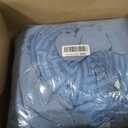 Swift Home Full/Queen Comforter Set, Pinstripe Pintuck, Chambray Blue