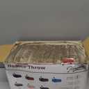 Homemate Heated Blanket Electric Throw - 50"x60" Heating Blanket Throw 1/2/4/6/8 Hours Auto-Off 10 Heat Level Over-Heat Protection Flannel Sherpa ETL Certification