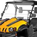 MDPROMCP Front Windshield Scratch Proof Compatible with Massimo MSU HiSun Axis Coleman Outfitter Bighorn Challenger 500 700 UTV Windshield Heavy Duty PC Clear