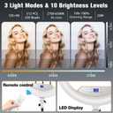 Ring Light 22inch Kit: Ring Light Tripod for iPhone ipad,with 75" Tripod/LCD Display/4 Phone Tablet Clips/2 USB Ports,LED RingLight for Barber Makeup Tattoo TikTok Video Recording Vlog (White)