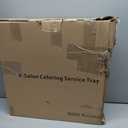 Salon Tray on Wheels - Premium Aluminum Tattoo Tray Rolling Trolley - Adjustable Salon Service Rolling Tray Hairdresser Cart with Clinic Spa Rolling Tray Wheels (Black)