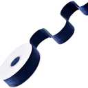 Ribest Navy Blue Velvet Ribbon 1 1/2 Inch 10 Yards Christmas Ribbon for Gift Wrapping Wreath Christmas Tree Party Decoration Crafts Home Decor Bouquets