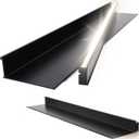Floating Shelves with LED Lights, 39.3" Full Spectrum Natural Light Metal Wall Mounted Light-Emitting Shelves, Hanging Display Rack Wall Shelf for Livingroom Kitchen Bathroom