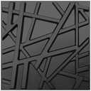 LEVOWAY 33 Pack 3D Wall Panels for Interior Wall Decor, 12''x12'' Black Accent Textured Wall Panels, Wall Covering Panles for Living Room, Gaming Room, TV Background, Cover 32 Sq.Ft