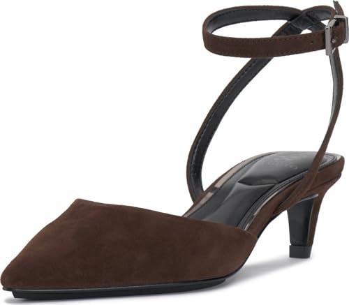 Vince Camuto Women's Irva Ankle Strap Kitten Heel Pump 5M/35