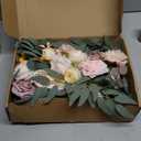 Faux Flower Swag Set of 2 for Wedding Welcome Signs Floral Swag Wedding Reception Ceremony Signs Decor (Champagne)