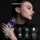 64GB MP3 Player with Bluetooth,Bluetooth Portable HiFi Lossless Sound MP3 Player with Speaker,Voice Recorder,Shuffle for Kids,Hiking,Running,Micro SD Card up to 128GB(Earbuds Included)