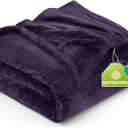 Utopia Bedding Fleece Blanket King Size Purple 300GSM Luxury Anti-Static Fuzzy Soft Microfiber Bed Blanket (90x102 Inch)