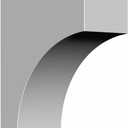 Ekena Millwork BKT03X05X07ST 3-Inch W x 5 1/2-Inch D x 7 1/4-Inch H Stockport Bracket