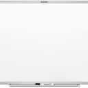 Quartet Magnetic Dry Erase White Board, 48"W x 36"H Whiteboard, Nano-Clean Surface Resists Ink Stains, Silver Aluminum Frame (SM534)