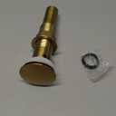 KES All Metal Bathroom Sink Drain with Strainer Basket Hair Catcher Anti Clog Pop Up Drain Stopper for Vanity Vessel Sink with Overflow, Rustproof 18/8 Stainless Steel Brushed Gold, S2013A-BZ