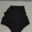 AYMEFF Cotton Thongs for Women High Waisted Seamless No Show Thong Stretchy Comfort Panties M (6 Piece)