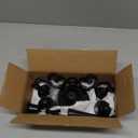 Black Candelabra Candle Holders for Pillar Candles 10.6 inch Tall, 5 Candle Candlestick Holder for 1/2-1 inch Taper Candles Halloween Candelabra Decoration Easy Assembly (Black)