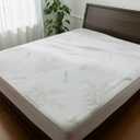 Waterproof Mattress Protector Cover- Bamboo Viscose 260 GSM mattress cover, Breathable, Noiseless, Fitted style, Fits up to 15 Inches deep mattress (Twin)
