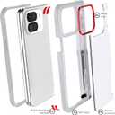 Ghostek Covert Clear Pixel 9 Pro Fold Case with Built-in Kickstand and Full Hinge Protection Shockproof Protective Phone Cover Designed for 2024 Google Pixel 9 Pro Fold (8") (Clear)