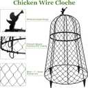 6 Pack Plant Protectors from Animals, Garden Cloches for Plants, Rustproof Chicken Wire Cloche Plant Cages to Keep Animals Out, Sturdy Metal Garden Cages for Outdoor Plants 13" D x 20" H