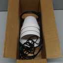 DOUBFIVSY Hanging Planters for Indoor Plants Plant Hanger, Adjustable Hanging Window Planter Hanging Wall Planter for Garden, 23in Plant Shelves Metal Holder Rod with Pots (Black)